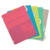 C-Line Products Poly Index Dividers, 5 Tabs, Assorted Colors, PK12 05730
